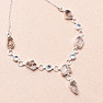 Herkimer diamond necklace silver Ag 925 92723