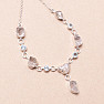 Herkimer diamond necklace silver Ag 925 92739