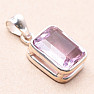 Amethyst Rose de France pendant silver Ag 925 93028