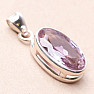 Amethyst Rose de France pendant silver Ag 925 93029