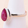 Indian ruby - modified ring silver Ag 925 R938