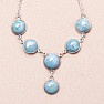 Larimar necklace silver Ag 925 94281