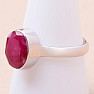 Indian ruby - modified ring silver Ag 925 R956