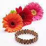 Tiger's eye polished extra oval plate bracelet