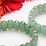 Aventurine green polished extra oval plate bracelet