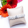 Howlit white polished bracelet plate extra ovals