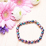 Hematite rainbow shaped bead bracelet