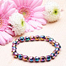 Hematite rainbow shaped bead bracelet