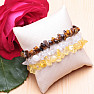 Set of three bracelets - crystal, citrine, tiger eye