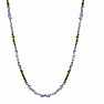 Tanzanite and Chromium Diopside Necklace A quality