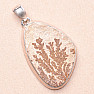 Psilomelan dendritic pendant silver Ag 925 P982