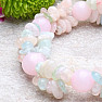 Morganite - beryl pink emerald luxury bracelet cut with beads