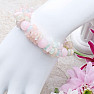 Morganite - beryl pink emerald luxury bracelet cut with beads