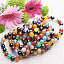 Cheerful bracelet made of multi-colored agate beads