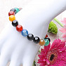 Cheerful bracelet made of multi-colored agate beads