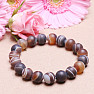 Botswana agate satin bracelet beaded luxury AA quality