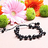 Black agate beaded with Shamballa clasp