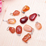 Agate red tambled pendant 1.7 - 2.1 cm