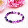 Agate striped purple bracelet