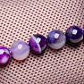 Agate striped purple bracelet