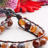 Agate brown fashion bracelet single row wrap