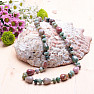 Indian agate drops and rondels necklace