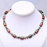 Agate Indian necklace made of rollers and rondels