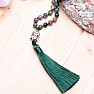 Agate Indian tassel necklace