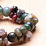 Agate Indian luxury bracelet cut with beads