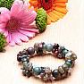 Agate Indian luxury bracelet cut with beads