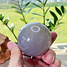 Agate gray polished ball Madagascar 4