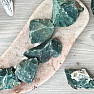 Agate moss green raw India