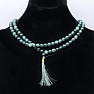 Japa Mala necklace made of moss agate beads