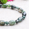 Agate moss bracelet made of several types of beads