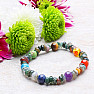 Agate Indian bracelet chopped with chakra beads