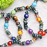 Agate Indian bracelet chopped with chakra beads