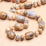 Yellow agate necklace made of rollers and rondels