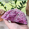 Agate pink polished half Brazil 5