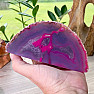 Agate pink polished half Brazil 5