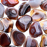 Tumbled striped agate