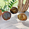 Brown agate polished half Brazil 9 cm