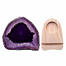 Agate purple candlestick slice