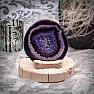 Agate purple candlestick slice