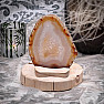 Natural agate candlestick slice