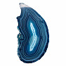 Agate blue candlestick slice