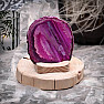 Agate pink candlestick slice