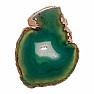 Agate green candlestick slice