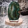 Agate green candlestick slice