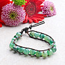 Agate green fashion bracelet single row wrap