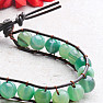 Agate green fashion bracelet single row wrap